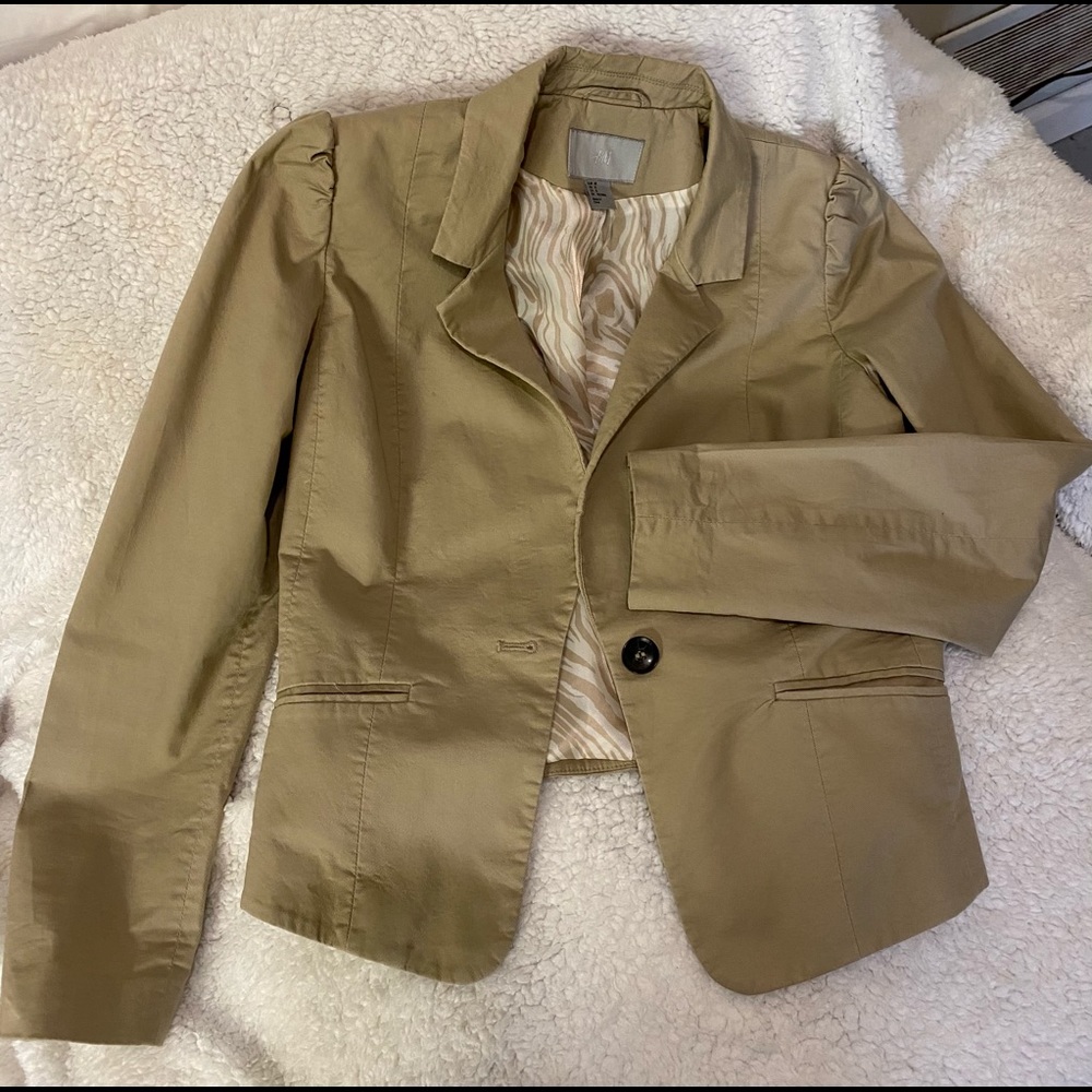 H & M khaki blazer